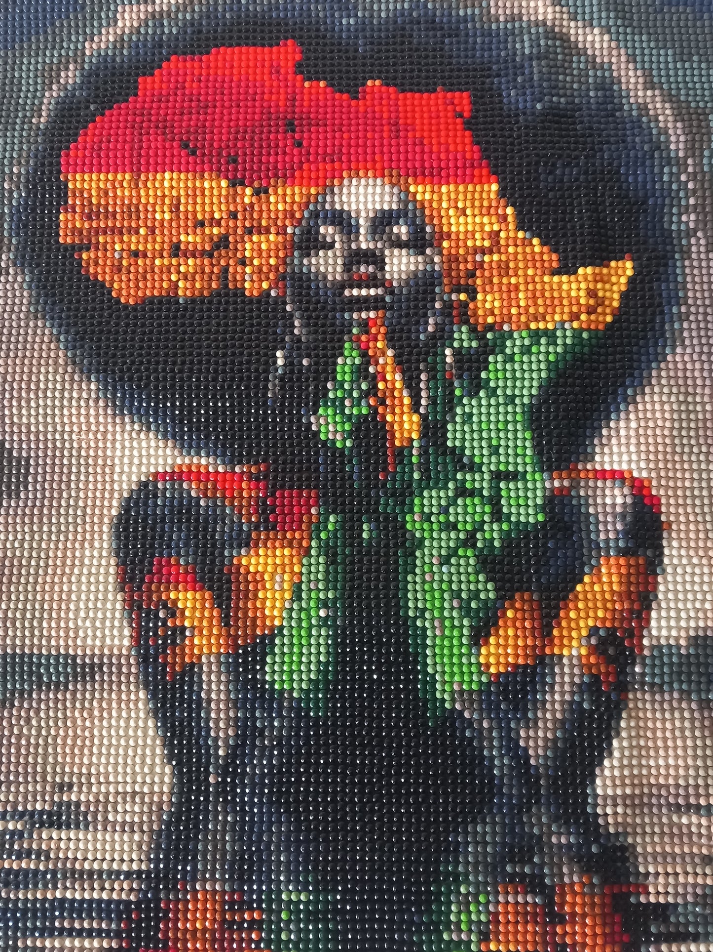 2pcs Diamond Art African Woman Picture & Frame Set