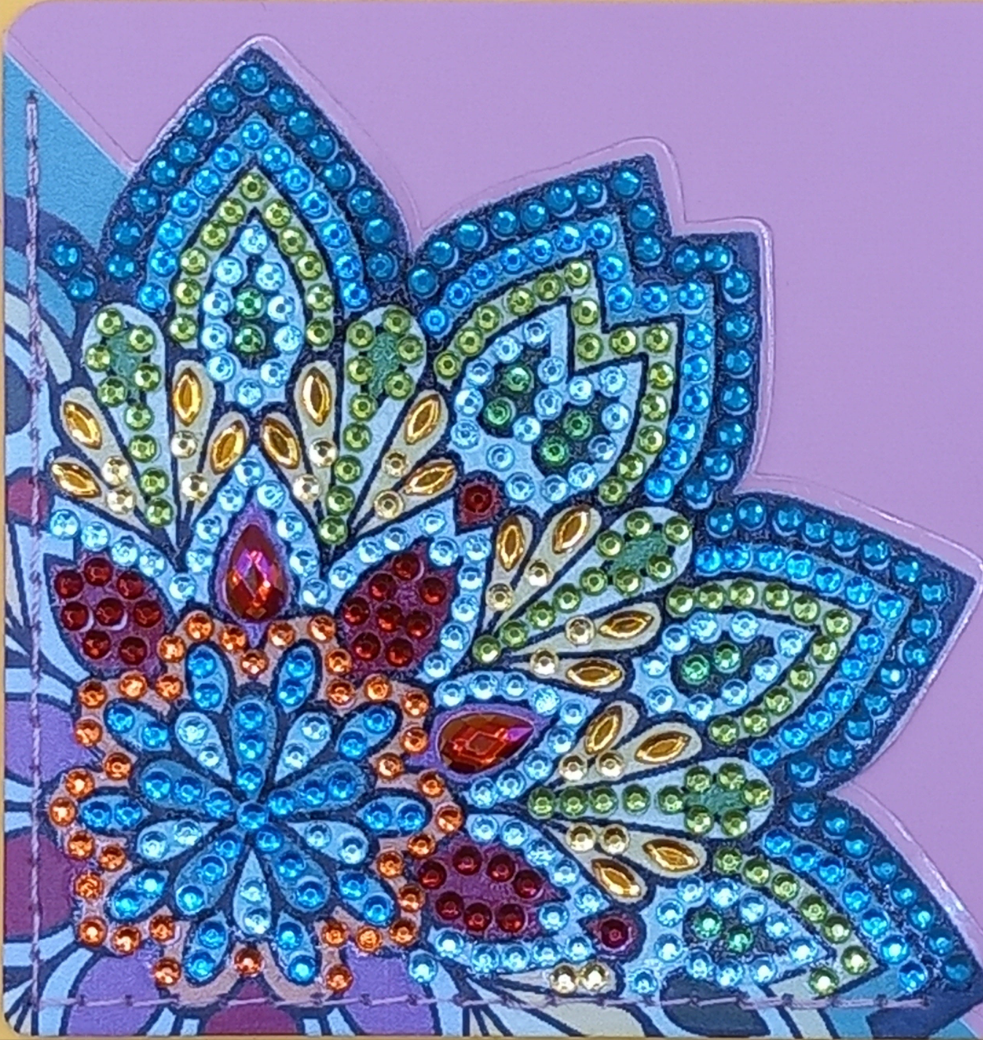 1pc Diamond Art Mandala Corner Bookmark