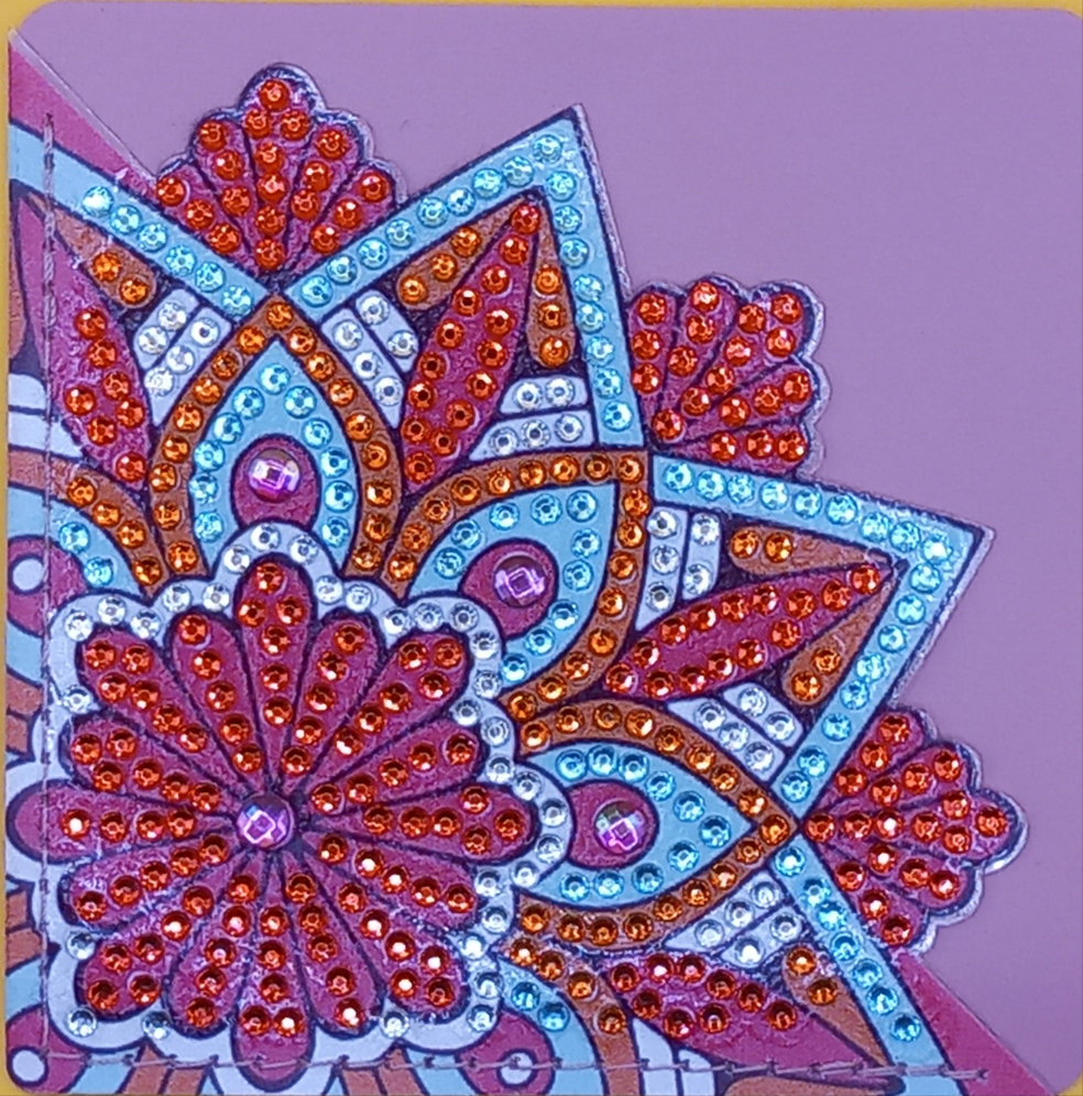 1pc Diamond Art Mandala Corner Bookmark