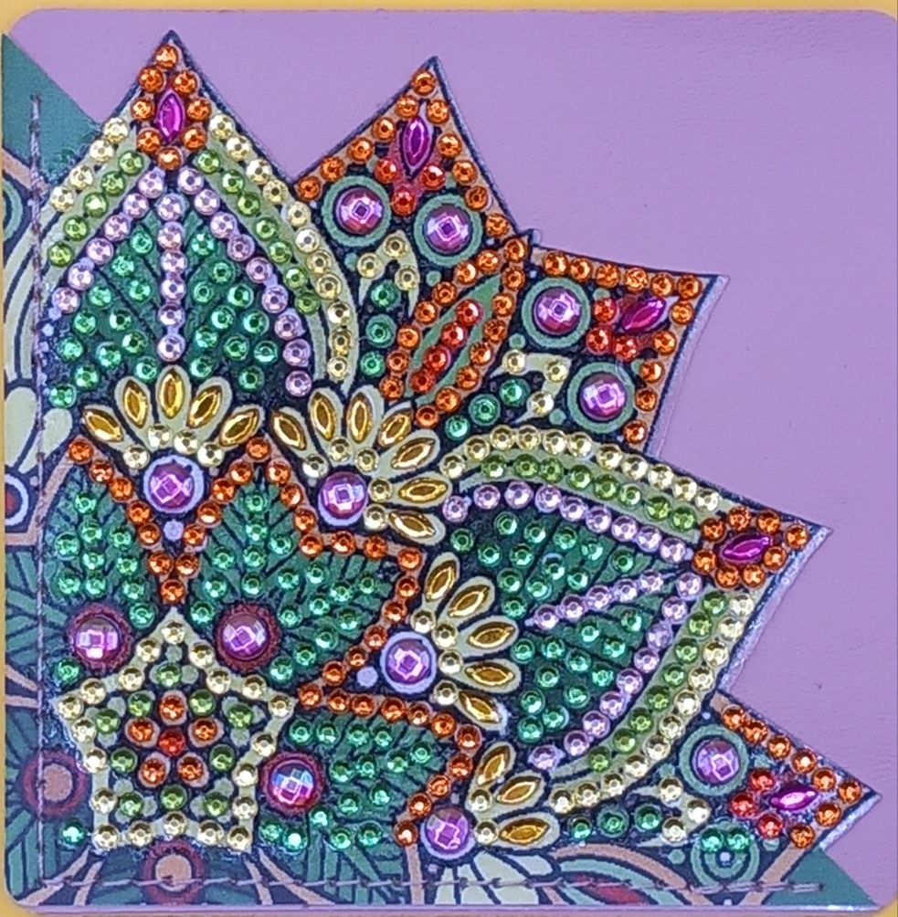1pc Diamond Art Mandala Corner Bookmark