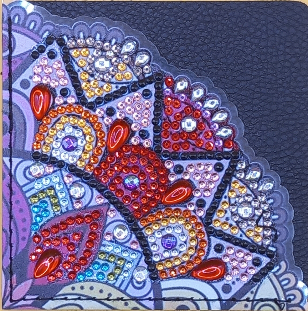 1pc Diamond Art Mandala Corner Bookmark