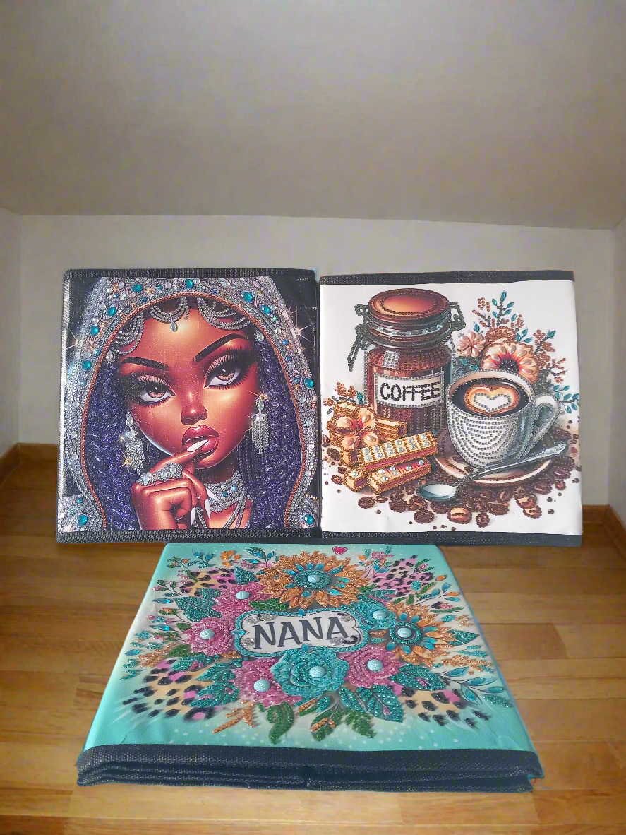 1pc Diamond Art Foldable Storage Box
