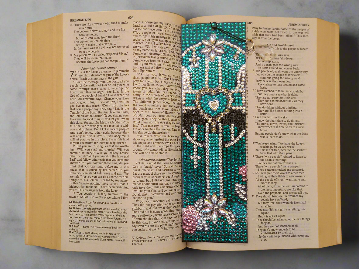 1pc Diamond Art Cross Bookmark