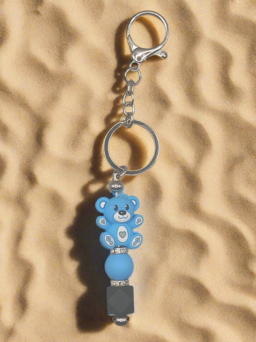 1pc Beadable Bear Versatile Keyring