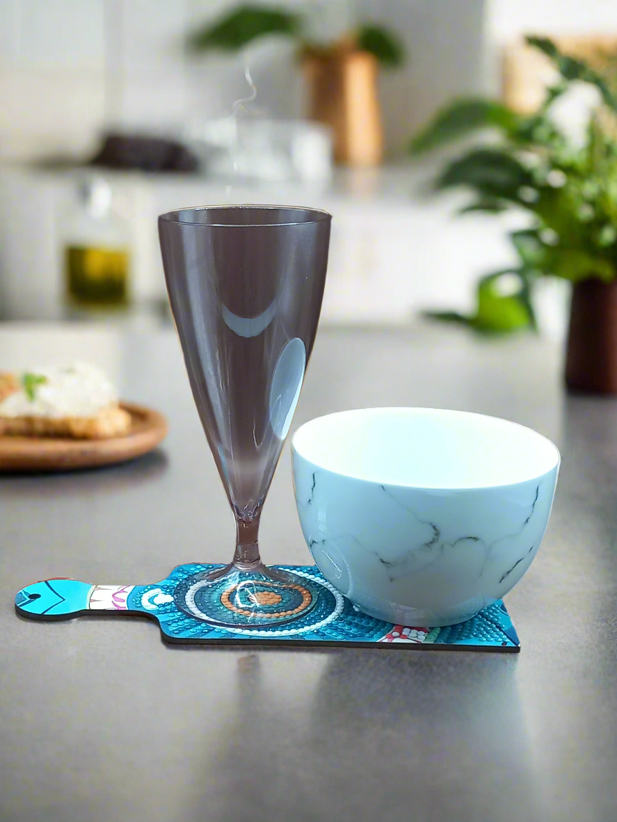 4pcs Diamond Art Mandala Food & Drink Tray