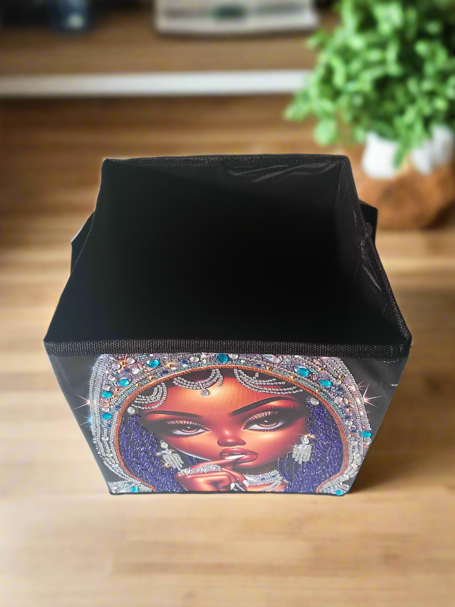 1pc Diamond Art Foldable Storage Box