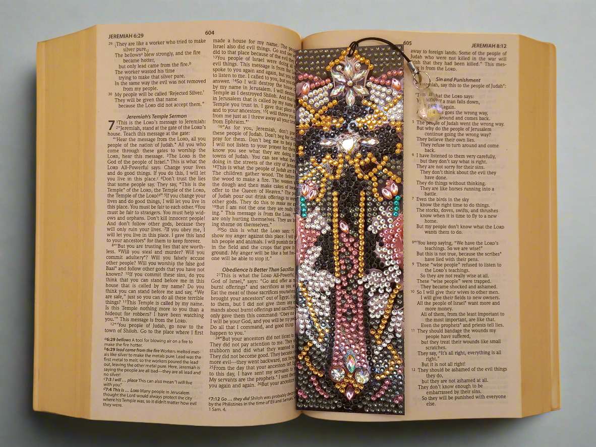 1pc Diamond Art Cross Bookmark