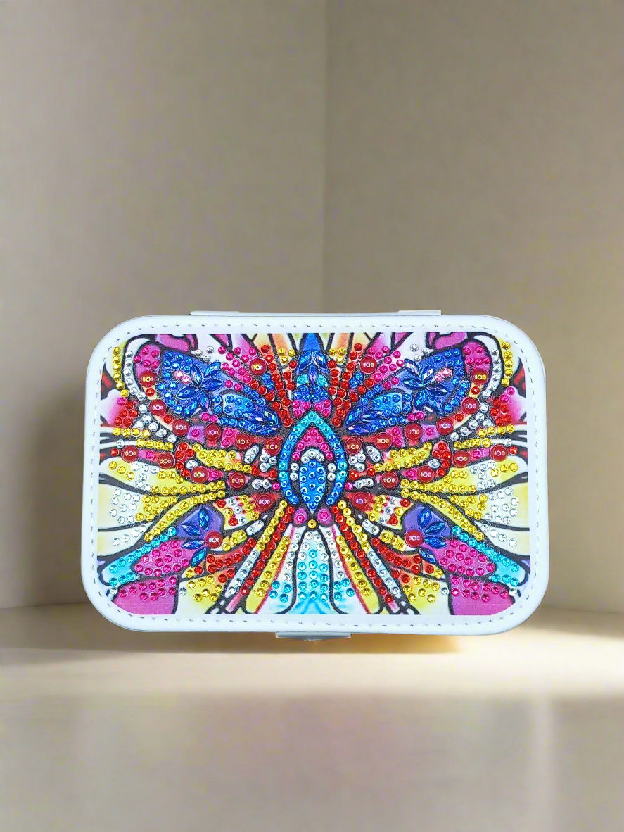 1pc Diamond Art Patterned Jewellery Box