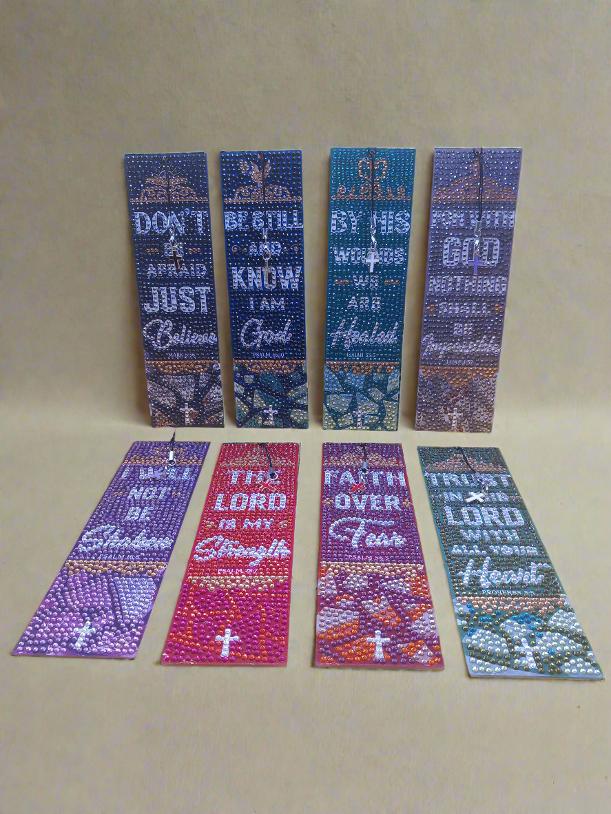 1pc Diamond Art Bible Quote Bookmark