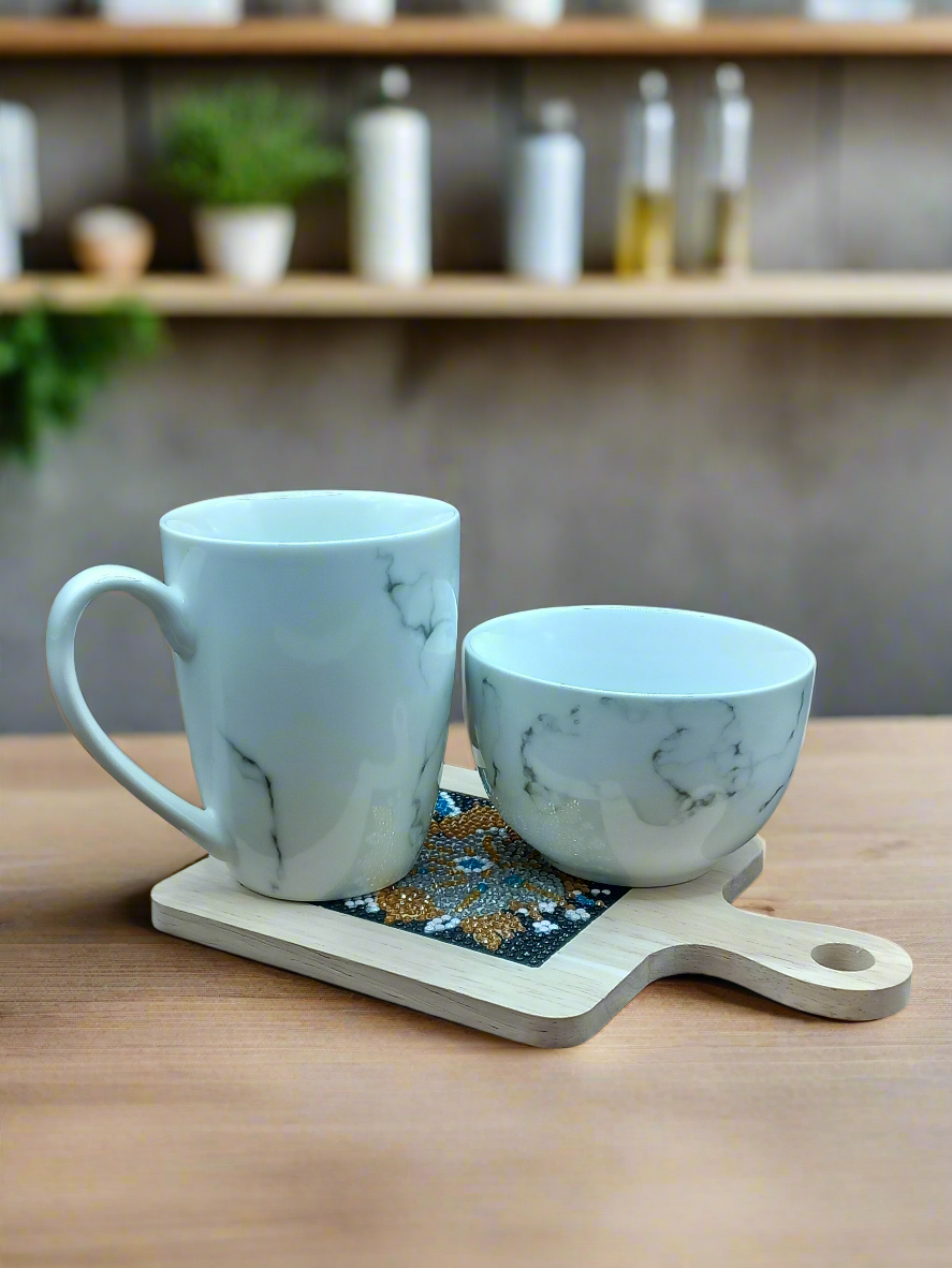 4pcs Diamond Art Square Food & Drink Tray