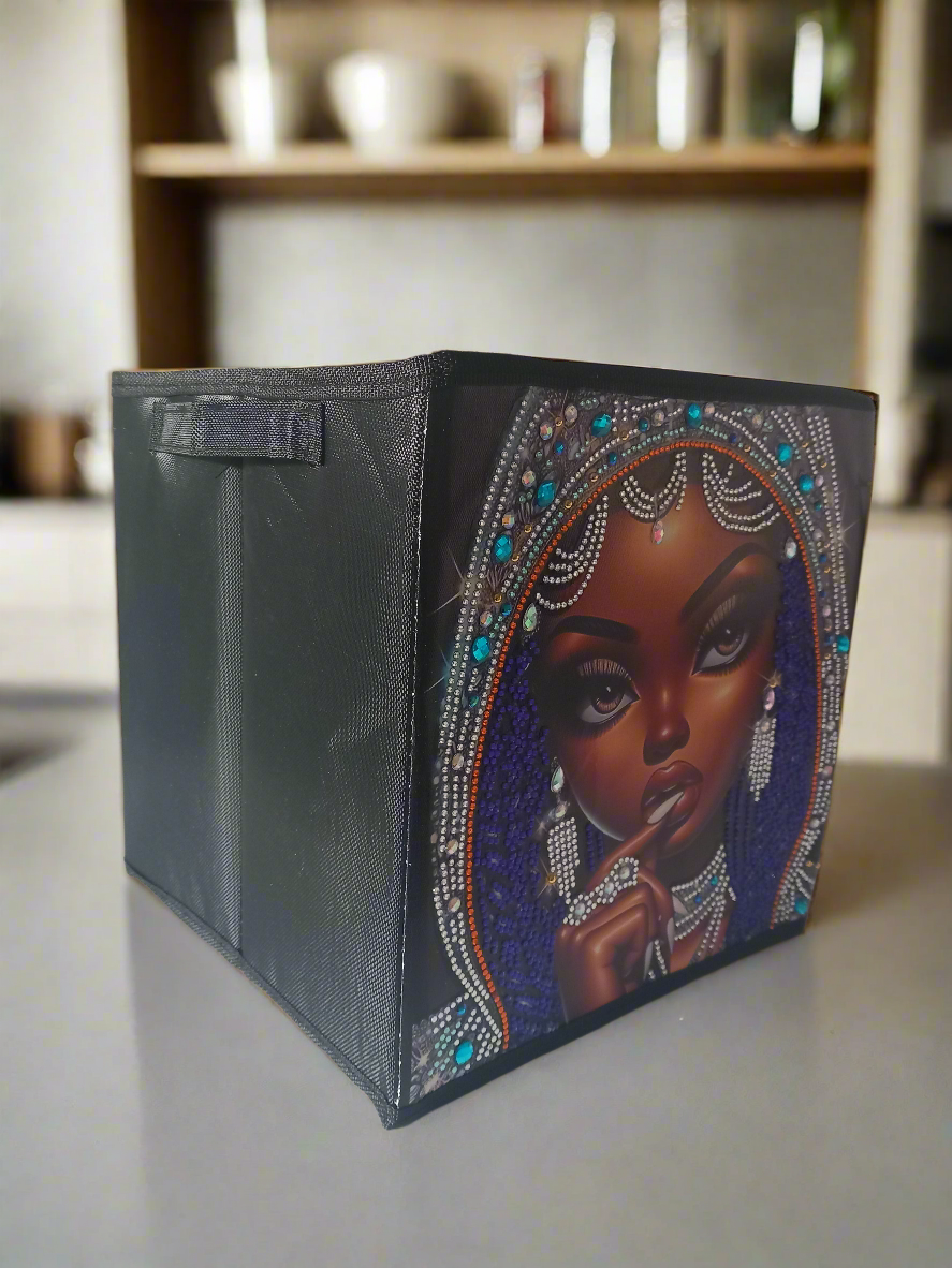1pc Diamond Art Foldable Storage Box