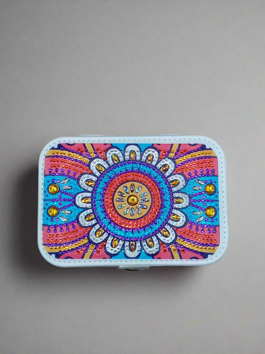 1pc Diamond Art Patterned Jewellery Box