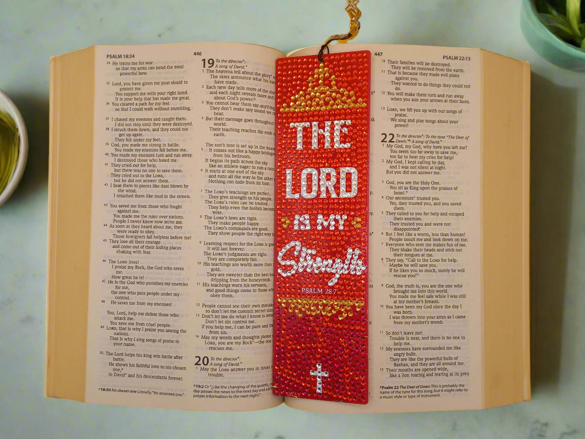 1pc Diamond Art Bible Quote Bookmark
