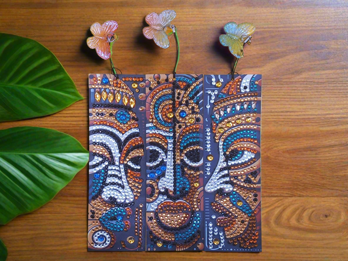 3pcs Diamond Art Tribal Bookmark