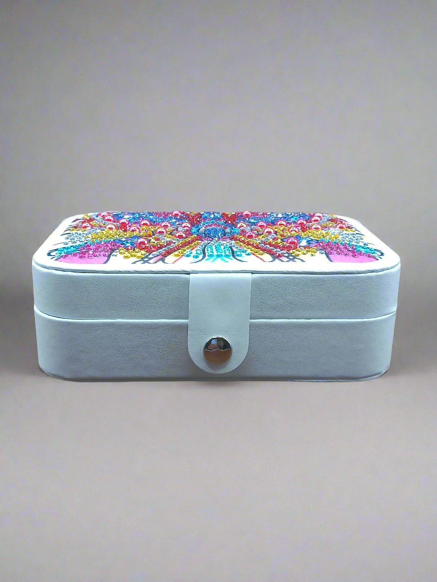 1pc Diamond Art Patterned Jewellery Box