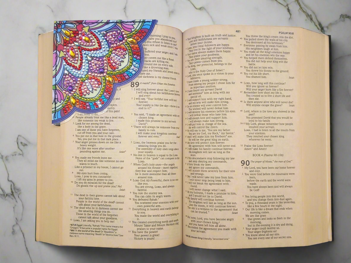1pc Diamond Art Mandala Corner Bookmark