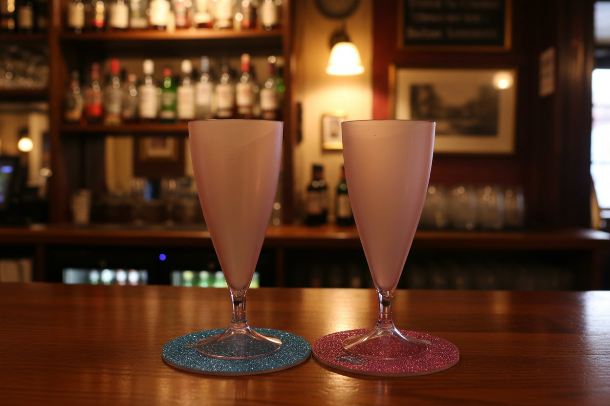 9pcs Pre-Made Diamond Art Cocktail Coaster & Stand Set