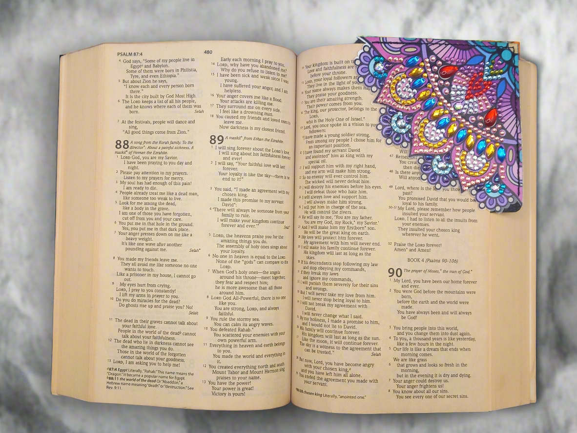 1pc Diamond Art Mandala Corner Bookmark