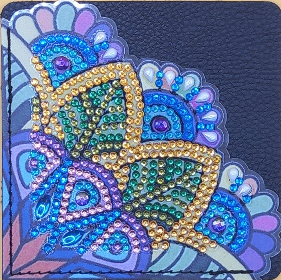 1pc Diamond Art Mandala Corner Bookmark
