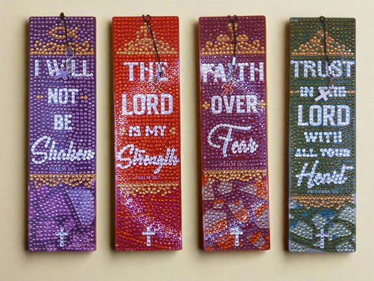 1pc Diamond Art Bible Quote Bookmark