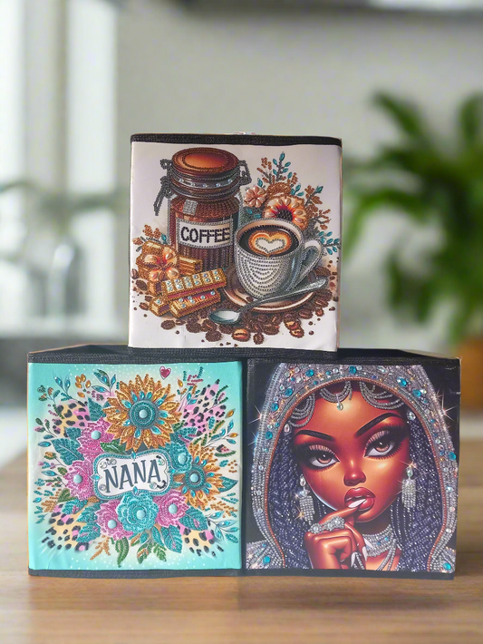 1pc Diamond Art Foldable Storage Box