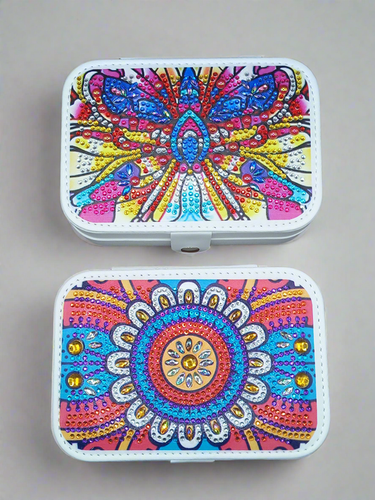 1pc Diamond Art Patterned Jewellery Box
