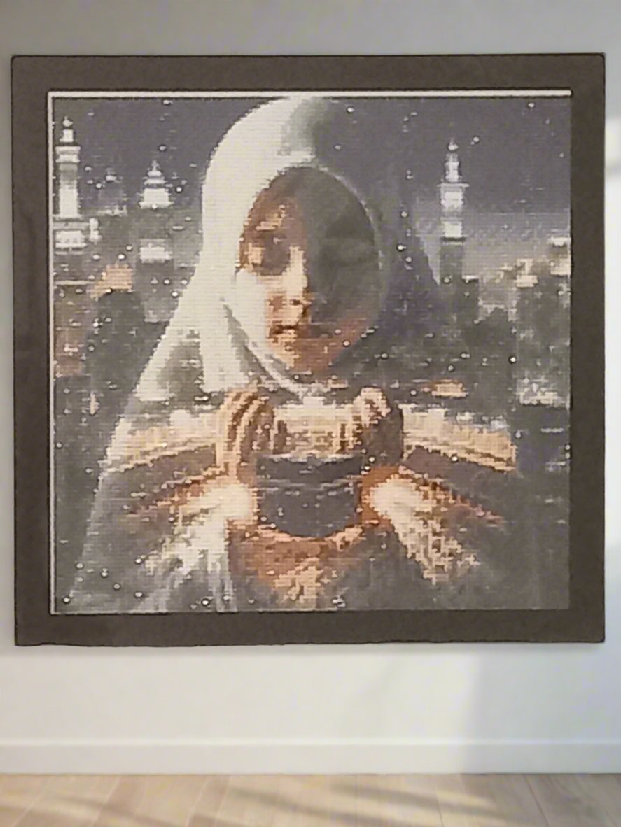 2pcs Diamond Art Praying Girl Picture & Frame Set