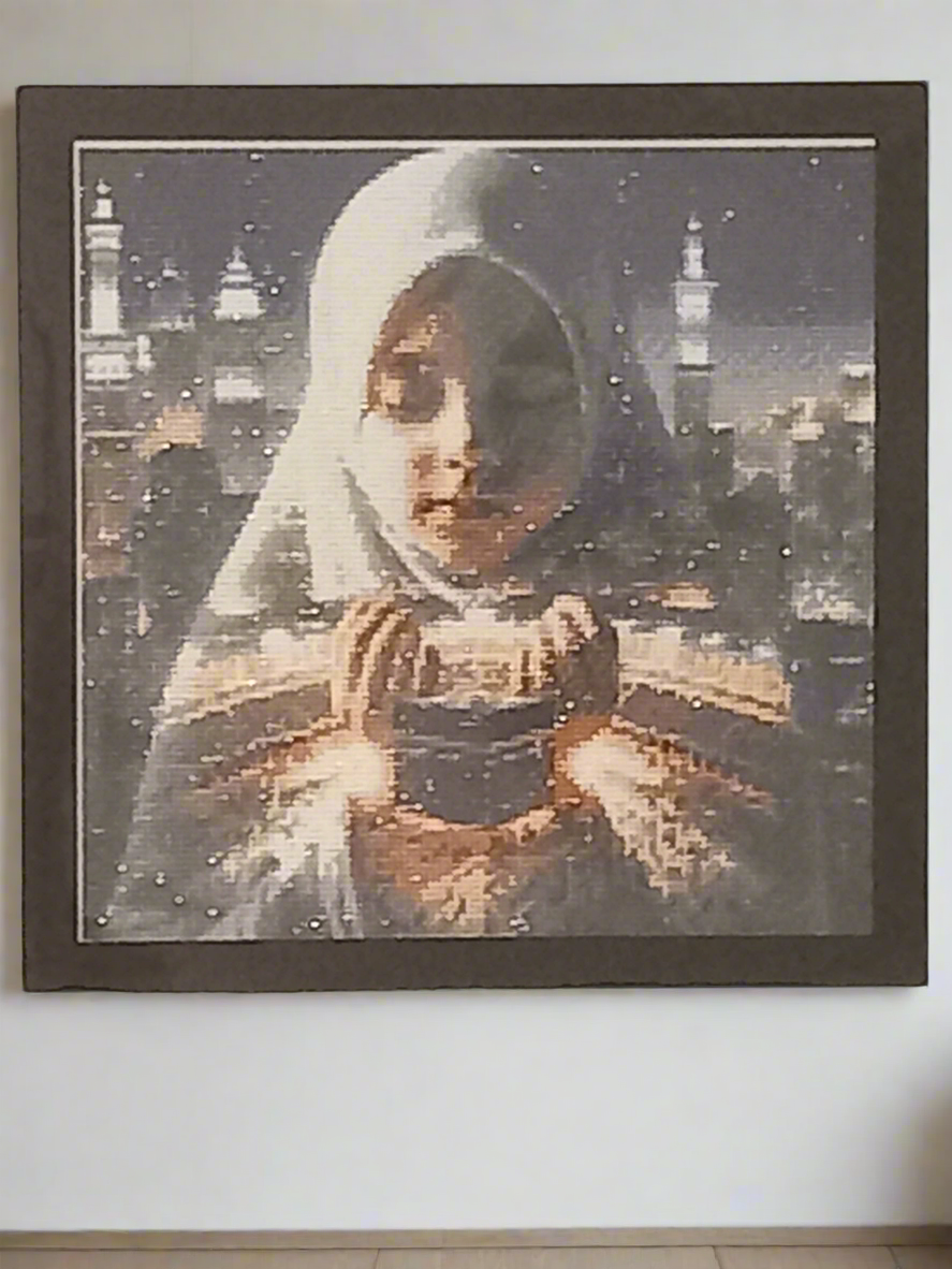 2pcs Diamond Art Praying Girl Picture & Frame Set