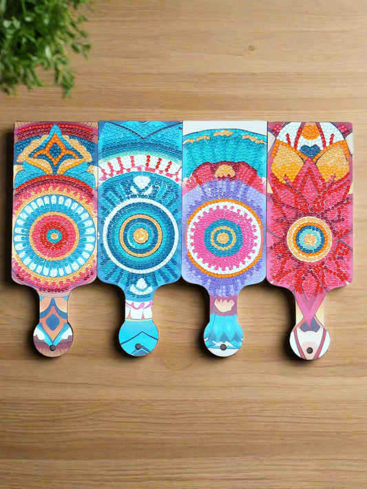 4pcs Diamond Art Mandala Food & Drink Tray