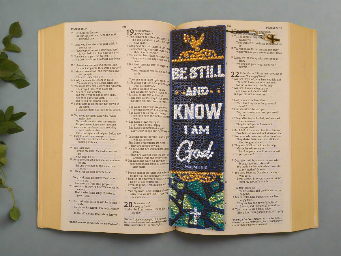 1pc Diamond Art Bible Quote Bookmark