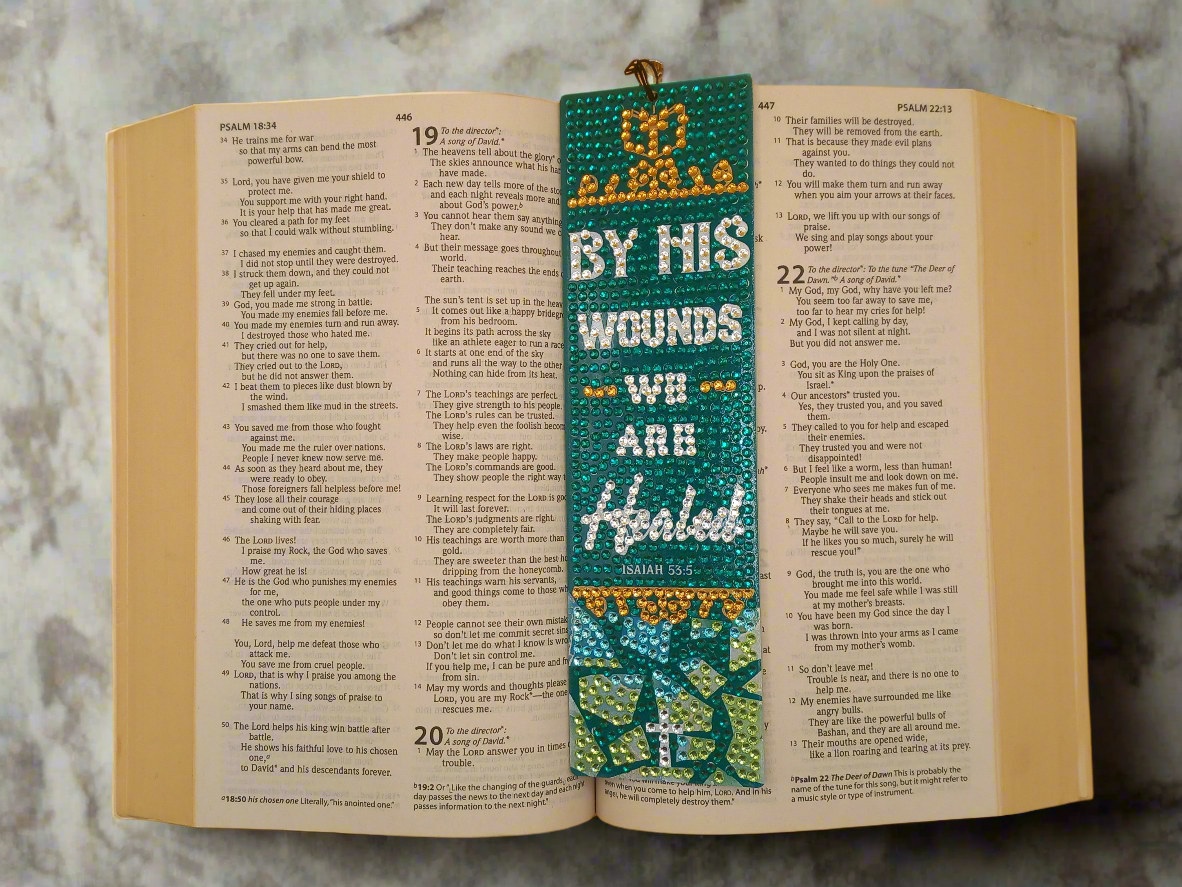 1pc Diamond Art Bible Quote Bookmark
