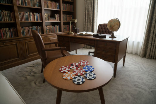 9pcs Pre-Made Diamond Art 'Poker Chips' Coaster & Stand Set