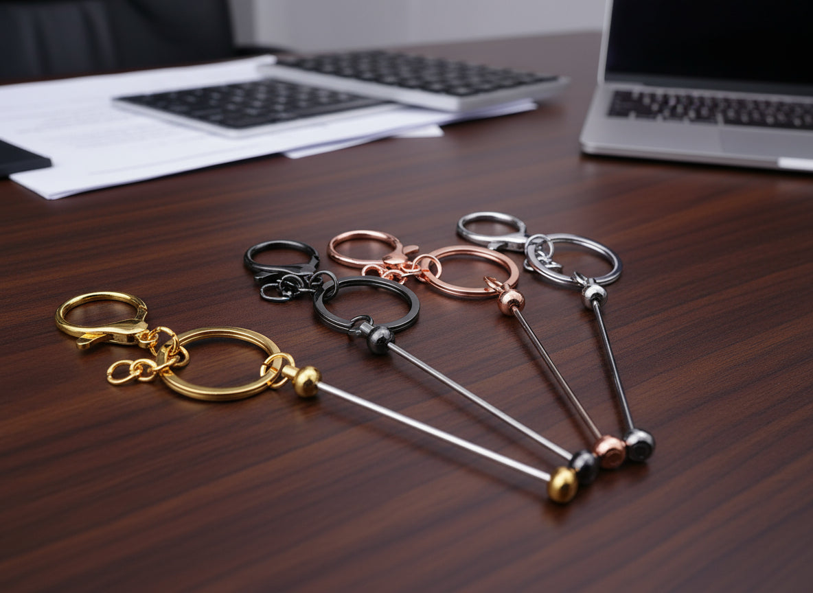 1pc DIY Beadable Keychain