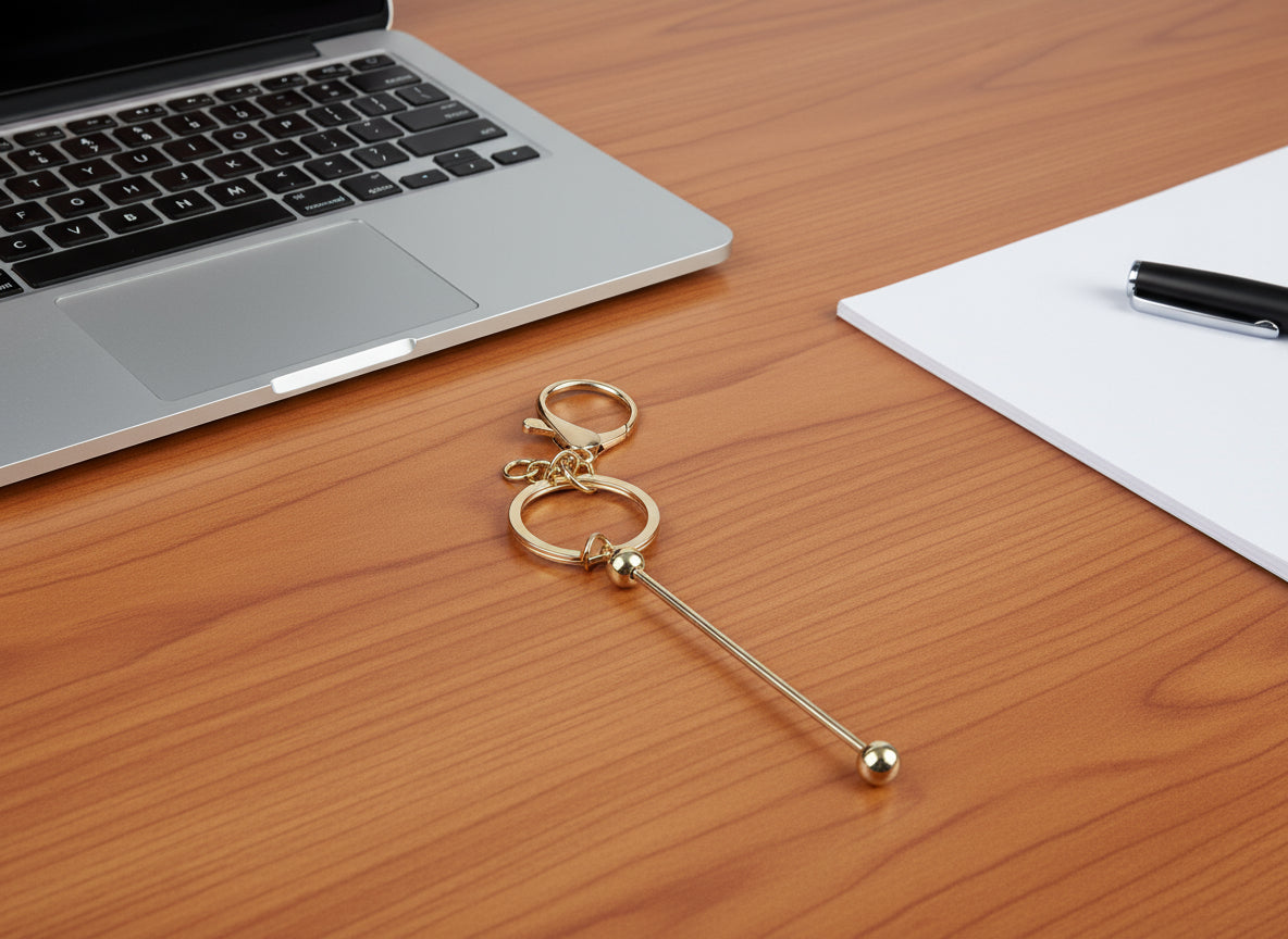 1pc DIY Beadable Keychain