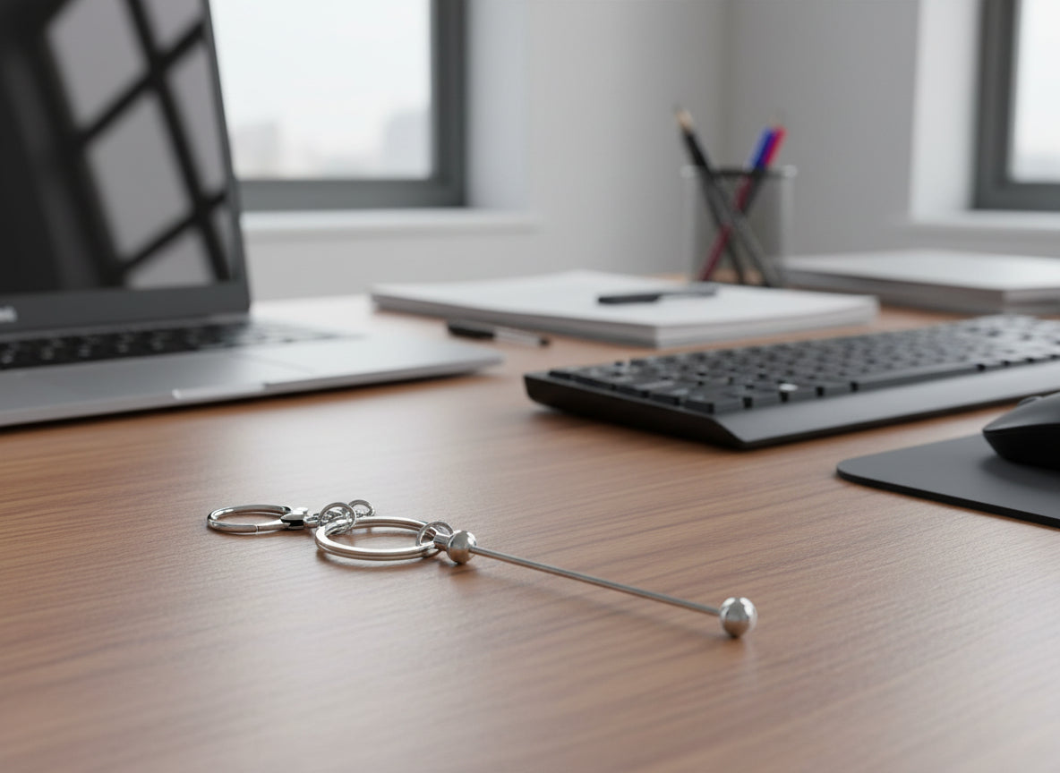 1pc DIY Beadable Keychain